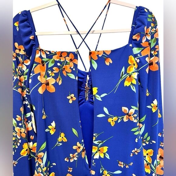 GUESS Women’s Long Sleeve Floral Dress - Picture 7 of 12